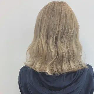 ミディアム カラー ブリーチ/アレンジ 天満/chihiroのヘアスタイル