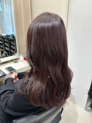 ロング カラー haru 髪質改善サロンのヘアスタイル