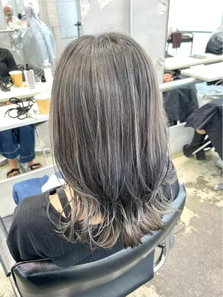 ロング カラー ヘアアレンジ レイヤーカットとハイ トーン/HIROKIのヘアスタイル