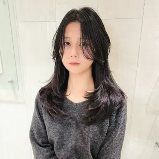 ロング レイヤーカット/ ウルフカット/大橋 のヘアスタイル