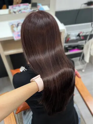 ロング 艶髪カラー┊︎ レイヤーボブ🍀きりのヘアスタイル