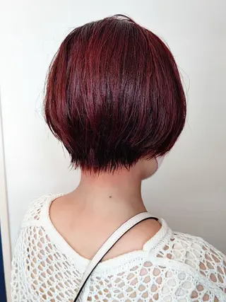 ショート カラー 【似合わせ・レイヤー ・パーマ】海気のヘアスタイル