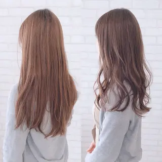 セミロング カラー アビリタ 警固のヘアスタイル
