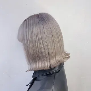 ミディアム カラー 鈴木直之/ハイトーン /ボブ/美髪矯正のヘアスタイル