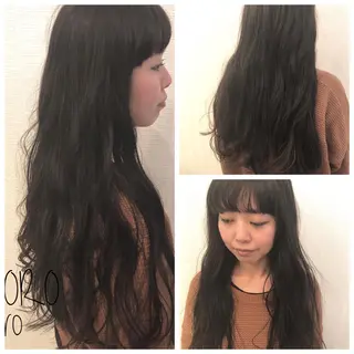 ロング パーマ 平川 友希子のヘアスタイル