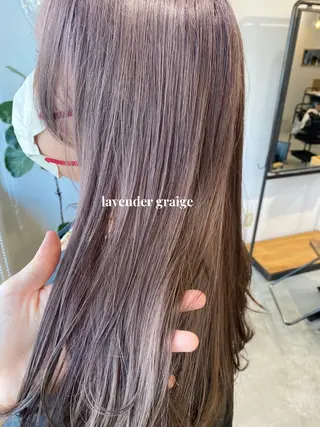 ロング カラー フェイスヘアークリエイション所属・大形 誉のヘアスタイル