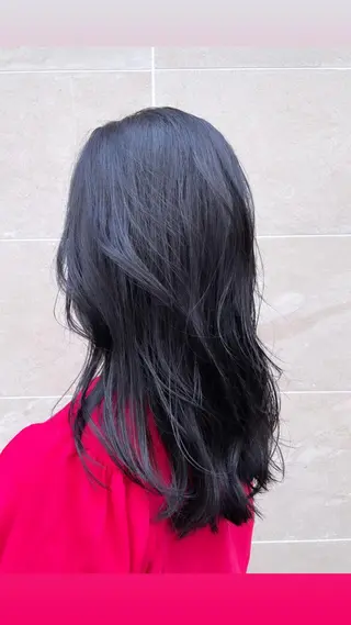 セミロング カラー BoomBOX所属・HIBIKI/原宿 ハッシュカット🪄のヘアスタイル