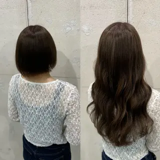 ロング ラブスタシー/Non ギャル/ハイトーンのヘアスタイル