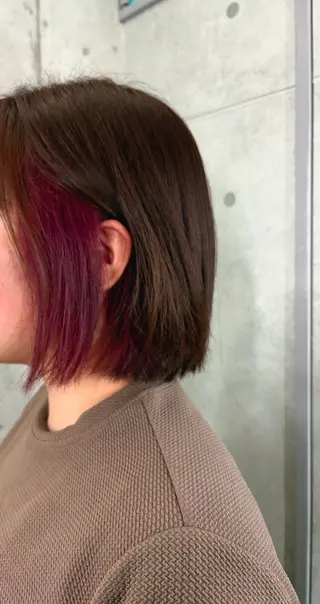 ショート カラー ドアベルヘアリビング所属・加藤志保 🎗️🫧モデル募集のヘアスタイル