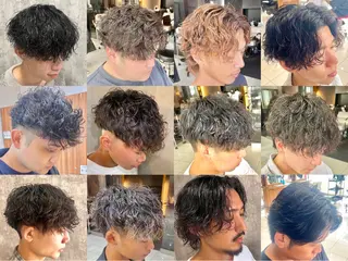 ショート カラー パーマ メンズ パーマ特化美容師 🔥Yoshiyaのヘアスタイル