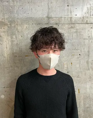 ショート カラー パーマ メンズ メンズパーマ /SUNAOのヘアスタイル