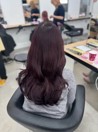 ロング カラー ヘアアレンジ 🤍淡色ピンク&ラベ ンダーYUKI🤍のヘアスタイル