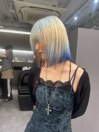 ミディアム ハイトーン/名古屋 Hinakiのヘアスタイル