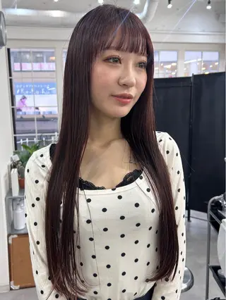 ロング カラー レイヤーボブ/ 艶カラー/サナ🌼のヘアスタイル