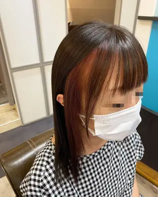 セミロング カラー Becky Lash 小倉店所属・アイブロウWAX 🌷モデル募集中🌷のマツエク・マツパデザイン