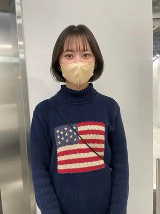 ミディアム Rico / bob/グレージュのヘアスタイル