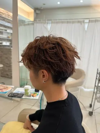 メンズ 藤本渚杜/メンズ カット/艶カラーのヘアスタイル