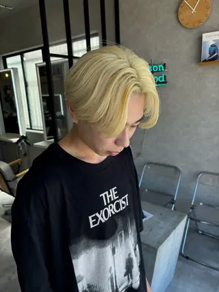 ショート カラー メンズ 長谷川 湧のヘアスタイル