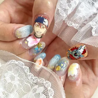 ミディアム ネイル 池袋痛ネイル Nok. 渡辺のネイルデザイン