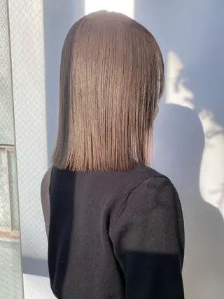 ミディアム カラー Piaコータロー ハイトーン&‪ボブのヘアスタイル