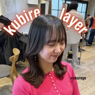 セミロング 顔周りcut・ご相談 ＝新宿しずく🇰🇷のヘアスタイル