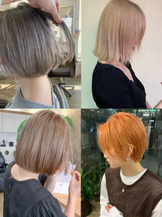 ショート 本町/新町/心斎橋 透明感カラーSANCのヘアスタイル