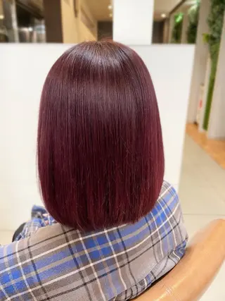 ミディアム カラー SOYON なんば店所属・水島 真彩のヘアスタイル