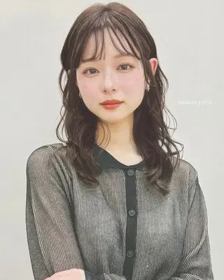 ロング パーマ 南出 碧夢のヘアスタイル