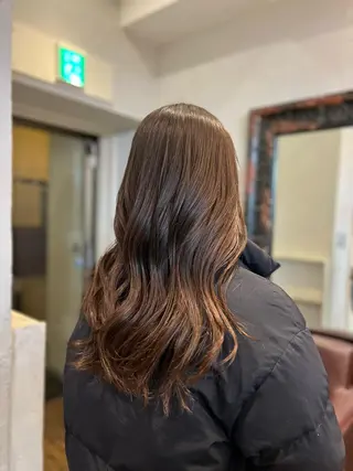 ロング カラー 髪質改善/縮毛矯正/ 超高濃度水素ケアのヘアスタイル