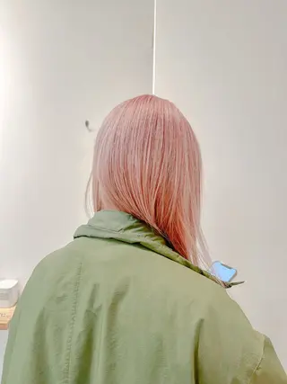 セミロング カラー 前野 日奈のヘアスタイル