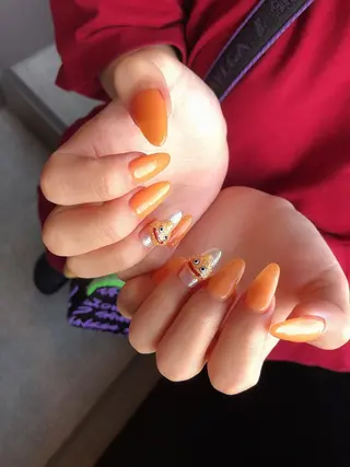 ロング カラー ヘアアレンジ キッズ ネイル マツエク・マツパ 福田 加奈のネイルデザイン