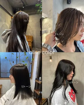 ロング カラー 中川楓馬/ストレート モデル/名古屋カラーのヘアスタイル