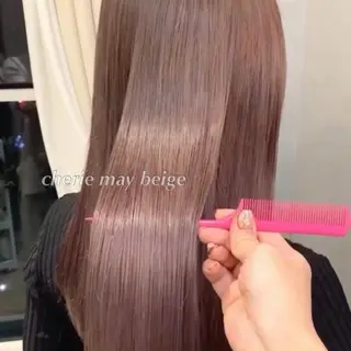 セミロング カラー ヘアアレンジ 代表🎀 ふわモテ愛 され髪🩷yumiのヘアスタイル