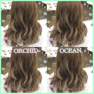 セミロング カラー 韓国ヘア得意❤︎森澤 悠佳のヘアスタイル