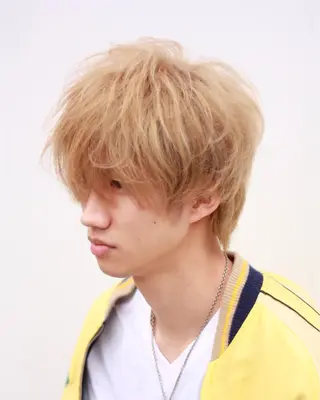 ミディアム カラー メンズ JUNES 原宿所属・谷口 佑介のヘアスタイル