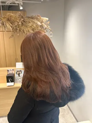 セミロング カラー Lien by kiitos所属・韓国ヘア×レイヤー カット/上田丈也のヘアスタイル