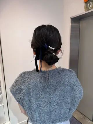 セミロング ヘアアレンジ AVANCE.ens 広島袋町店ayuのヘアスタイル