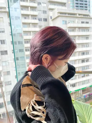 ショート カラー レイヤー／似合わせ TAKUYAのヘアスタイル