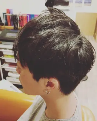 ショート メンズ カラー spa hair  ark 富井直美のヘアスタイル