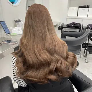 ミディアム カラー ブリーチなし🤍透明 感カラー🤍しゅうじのヘアスタイル