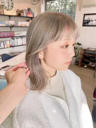 ミディアム カラー お悩み改善カット 太田皓大のヘアスタイル