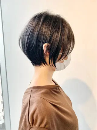 ショート カラー ⭐️小顔ショート⭐️ 大鷲拓海のヘアスタイル