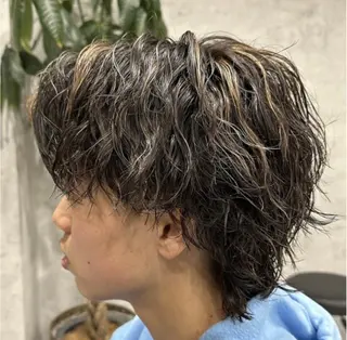 ショート カラー メンズ メンズパーマ特化💈 髙木颯太💈のヘアスタイル