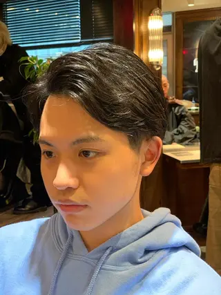 ショート パーマ メンズ BINGO HAIR WORKS 【ビンゴヘアワークス】所属・🎱メンズフェード 特化HYOGA🎱のヘアスタイル