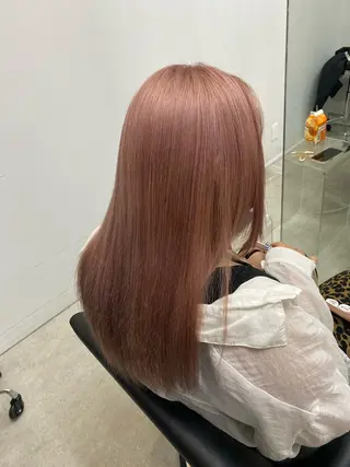 ロング カラー パーマ ヘアアレンジ メンズ キッズ ネイル マツエク・マツパ アイブロウ 透明感ワンカラー梅田 ダブルカラー/川上のヘアスタイル
