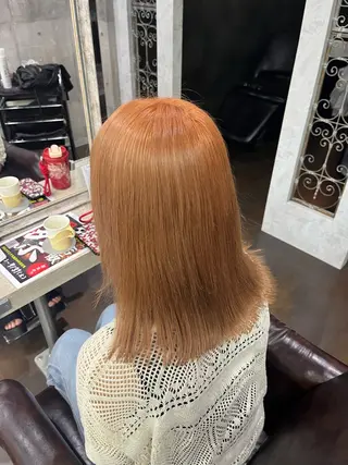 ミディアム カラー 大内 瑠花のヘアスタイル