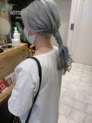 セミロング ヘアアレンジ 🌟アレンジが似合う カラー🌟Rumiのヘアスタイル