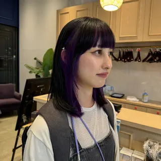 ミディアム カラー ショート/ボブ 似合わせ/中原のヘアスタイル