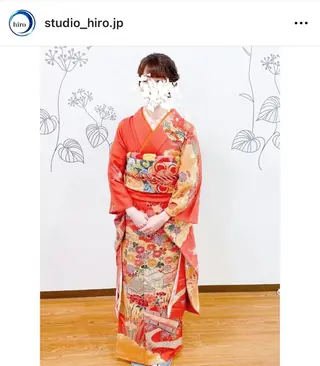 セミロング 京都.祇園セットサロン:スタジオ ヒロ【Studio hiro】所属・ヒロ(hiro) •スタジオヒロのヘアスタイル