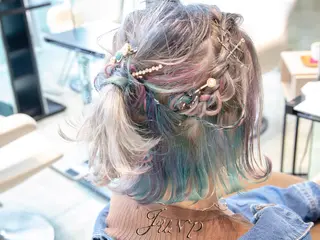 カラー ヘアアレンジ Re:ta Hair 飯田淳平のヘアスタイル